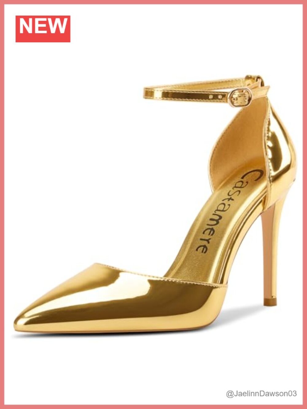 Stiletto High Heel Pointed Toe Pumps Ankle Strap Two-Piece Prom Dress 3.9